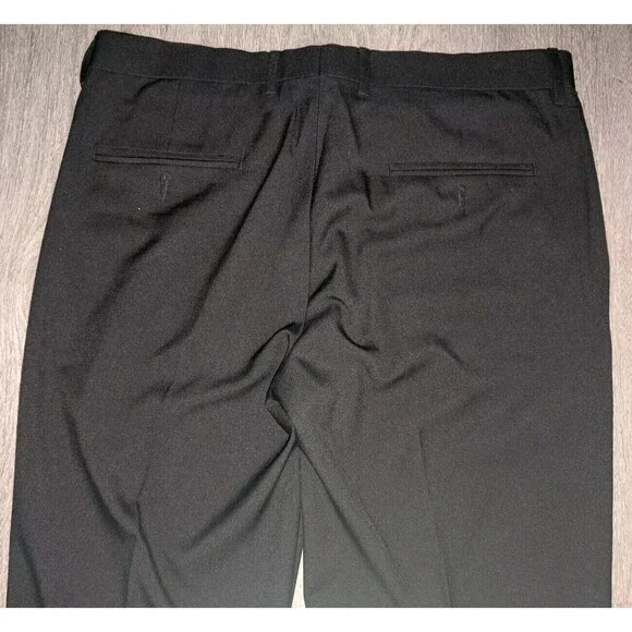 Haggar Dress Pants Classic Fit Premium Comfort Black Size 34 Waist x 29 Length - Picture 13 of 15